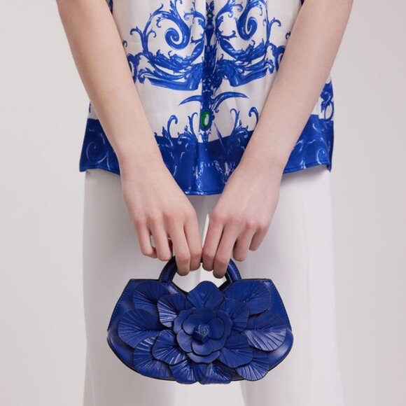 Anne Fontaine Scarlett Mini Handbag – Blue – Women’s One Size - Picture 3 of 4